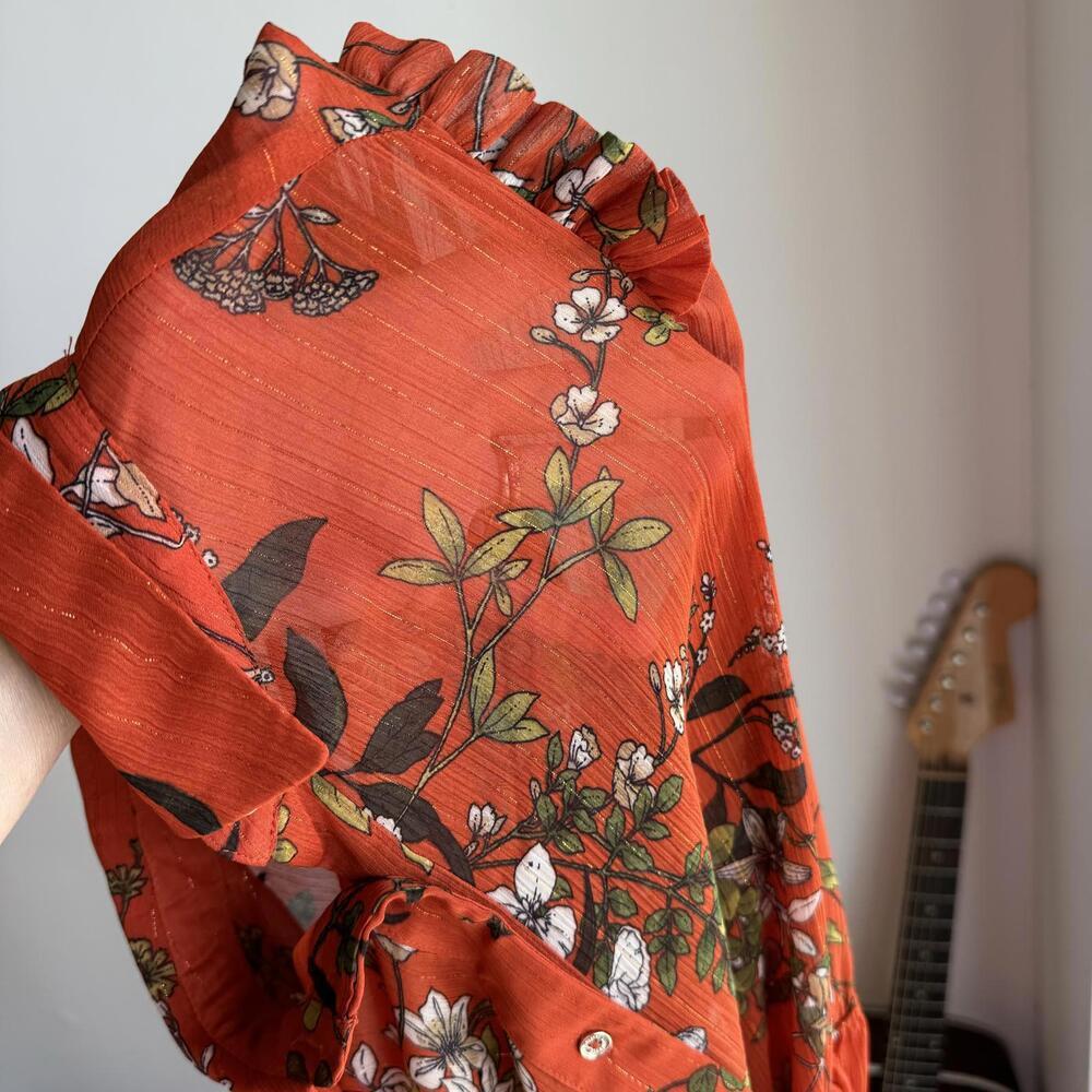 Tommy Hilfiger Floral Midi Dress - Elegant Style Size 8 - Picture 7 of 9